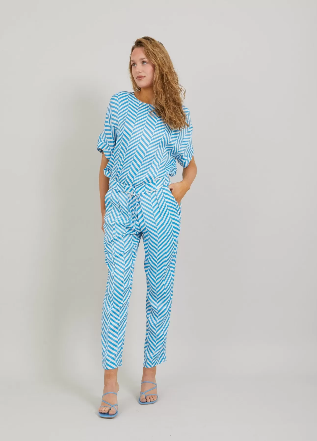 Dame Coster Copenhagen BUKSER M. HERINGBONE PRINT